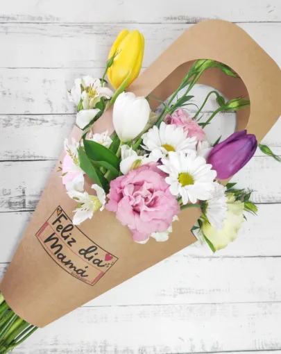 Bag "Feliz día Mamá" Tulipanes 🌷