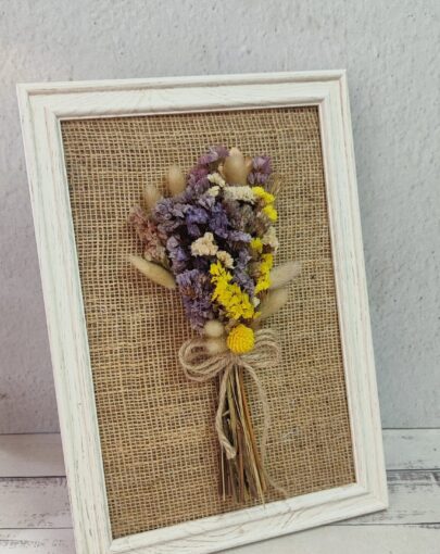 Cuadro flores secas L