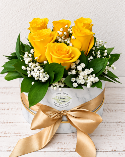 Box visor rosas amarillas